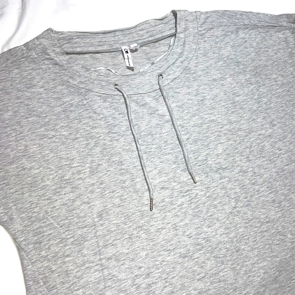 Cable & Gauge Top. Heather Gray. Size L. - Picture 5 of 8